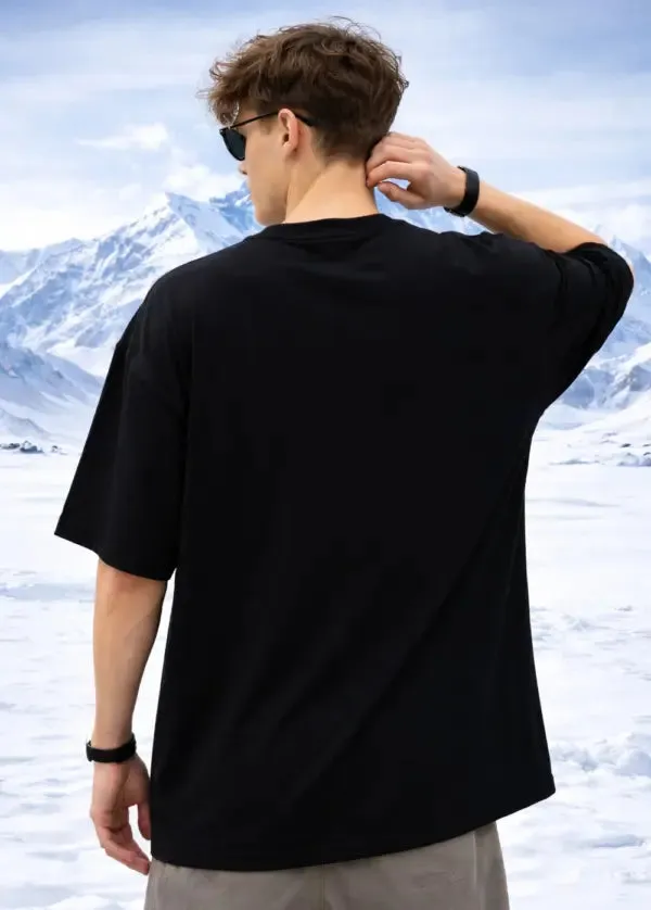 Walking_Alone_Penguin_Oversized_T_Shirt_Black