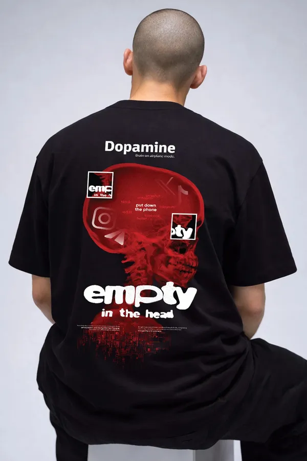 Dopamine_Social_Media_Oversized_T_Shirt_Black