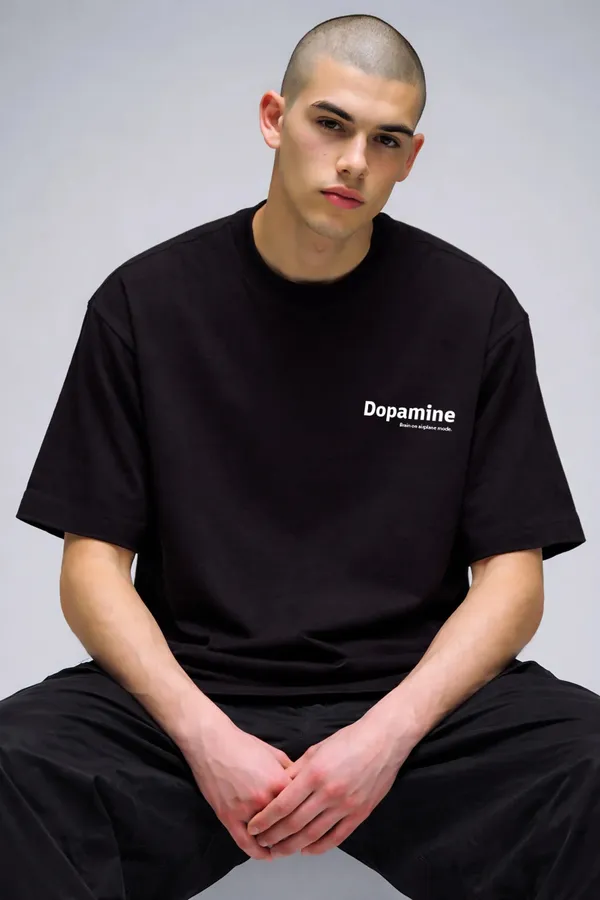 Dopamine_Social_Media_Oversized_T_Shirt_Black
