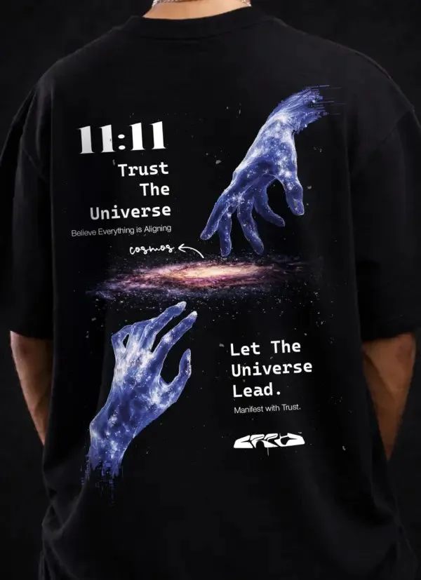 11_11_Trust_The_Universe_Manifestation_Oversized_T_Shirt_Black