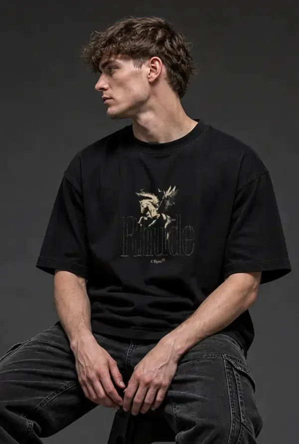 Pegasus_Winged_Horse_Oversized_T_Shirt_Black