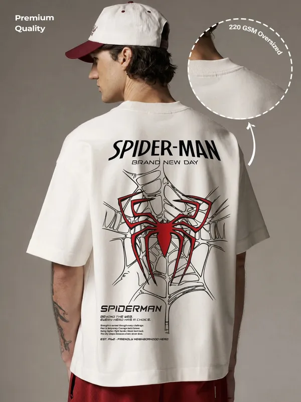 Spider_Man_Brand_New_Day_Web_Oversized_T_Shirt_White