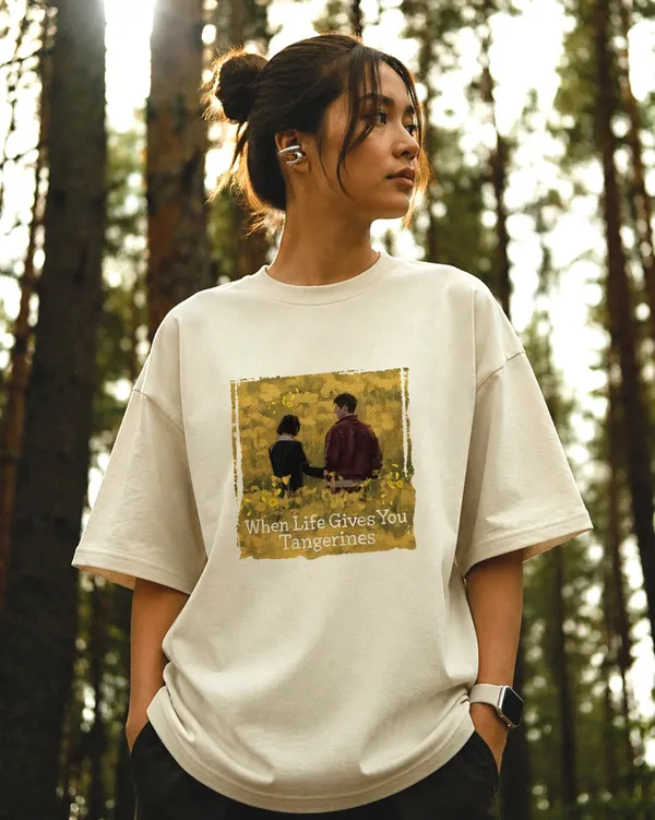 When_Life_Gives_You_Tangerines_Oversized_T_Shirt_White