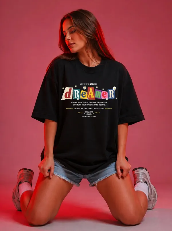 Dreamer_Aesthetic_Oversized_T_Shirt_Black