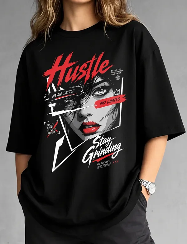 Hustle_Stay_Grinding_Oversized_T_Shirt_Black