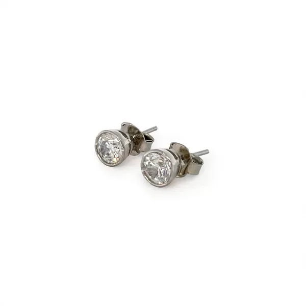 Silver_Tone_Round_Stone_Stud_Earrings_For_Women