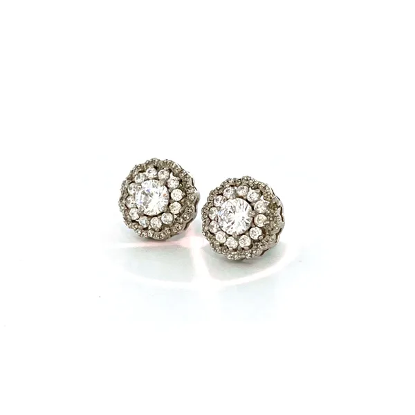 Silver_Tone_Round_Cluster_Stone_Stud_Earrings_For_Women