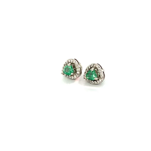 Green_Stone_Clear_Accent_Stud_Earrings_For_Women