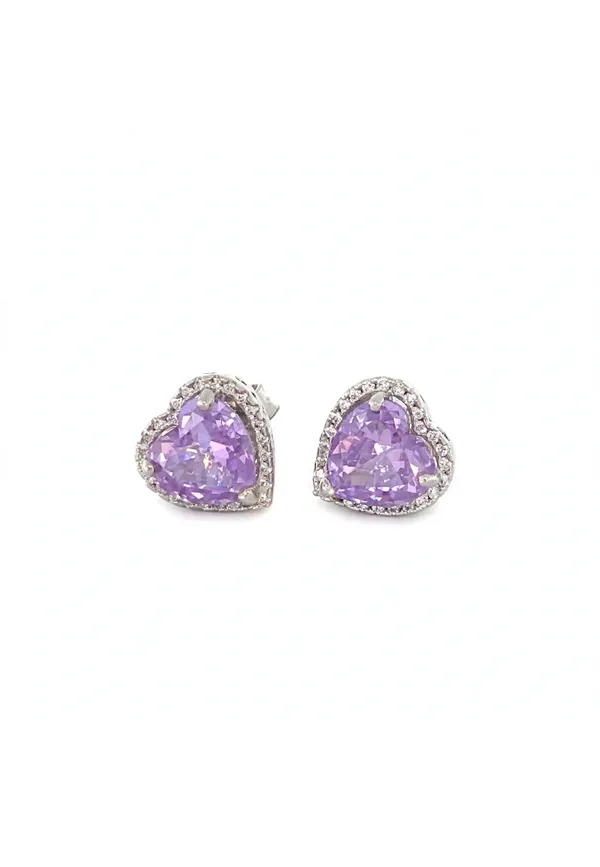 Purple_Heart_Stone_Stud_Earrings_For_Women