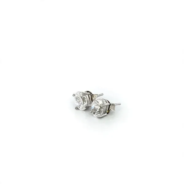Silver_Tone_Crystal_Round_Stud_Earrings_For_Women