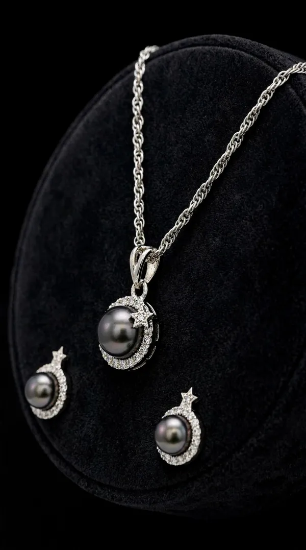 Silver_Tone_Crescent_Pearl_Celestial_Pendant_Jewellery_Set_For_Women