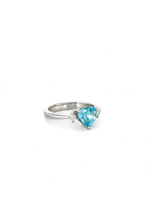 Silver_Tone_Blue_Heart_Stone_Ring_For_Women