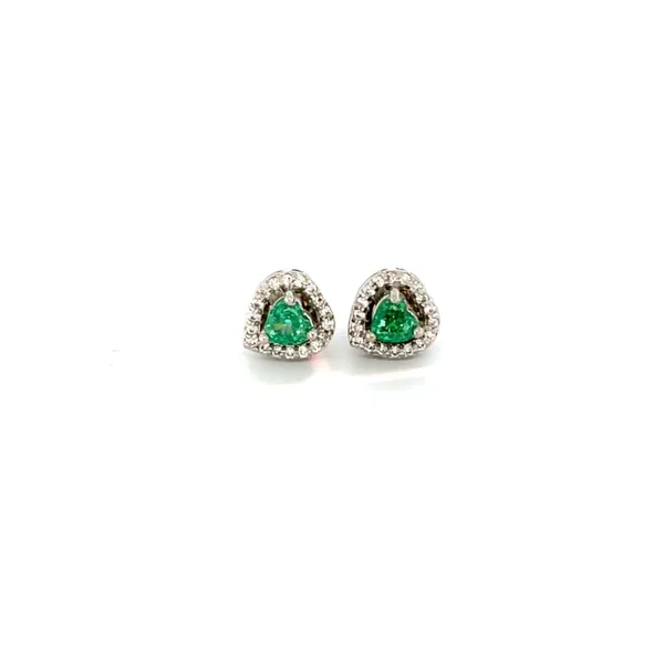 Green_Stone_Clear_Accent_Stud_Earrings_For_Women
