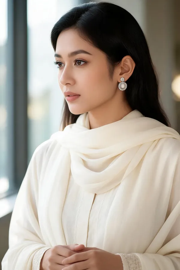 Silver_Oval_Clear_Stone_Embellished_Stud_Earrings_For_Women