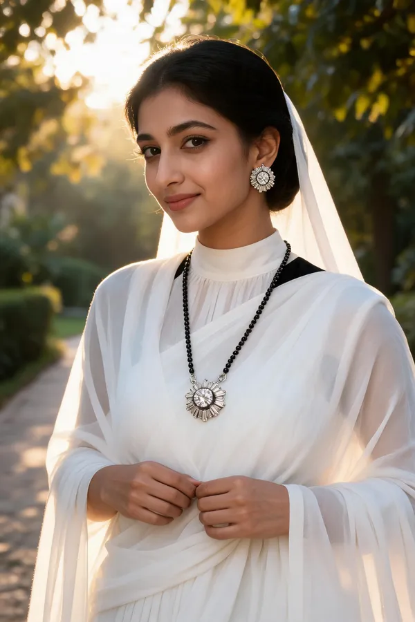Silver_Tone_Floral_Stone_Black_Beaded_Mangalsutra_Set_For_Women