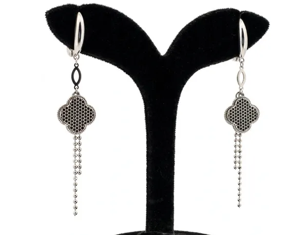 Silver_Tone_Clover_Dangle_Drop_Earrings_For_Women