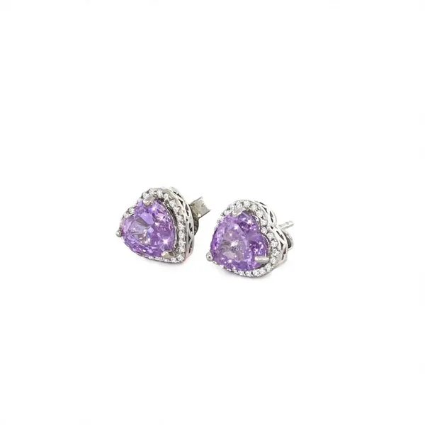 Purple_Heart_Stone_Stud_Earrings_For_Women