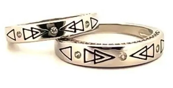 White_Metal_Geometric_Open_Cuff_Bracelet_For_Women