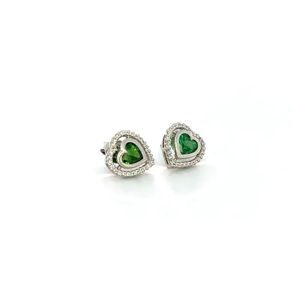 Silver_Tone_Green_Heart_Stone_Stud_Earrings_For_Women