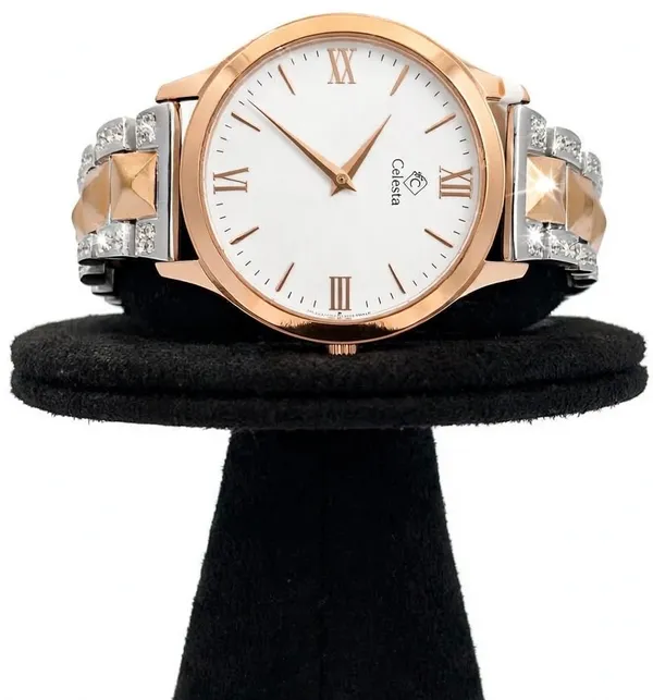 Rose_Gold_Tone_Roman_Numeral_Analog_Watch_For_Women
