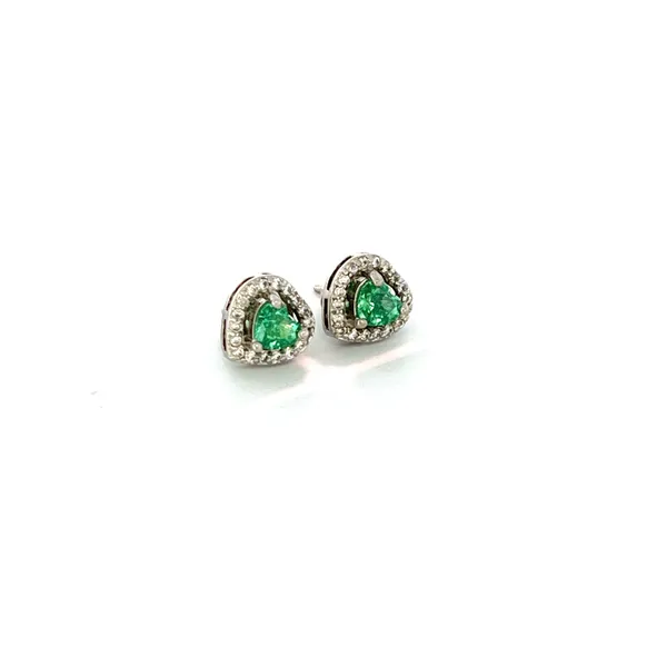 Green_Stone_Clear_Accent_Stud_Earrings_For_Women
