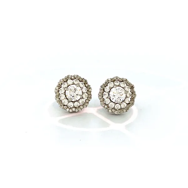 Silver_Tone_Round_Cluster_Stone_Stud_Earrings_For_Women