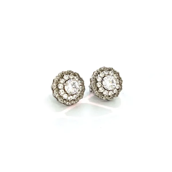 Silver_Tone_Round_Cluster_Stone_Stud_Earrings_For_Women