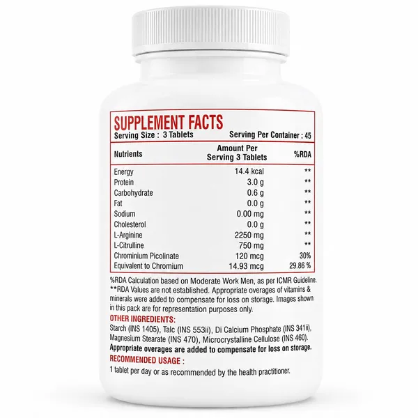 Nitric_Oxide_Booster_Tablets_With_L_Arginine_2250mg_L_Citrulline_750mg_Chromium_Picolinate_Pre_Workout_Nutraceutical_Supplement_High_Absorption_Formula_45_Tablets