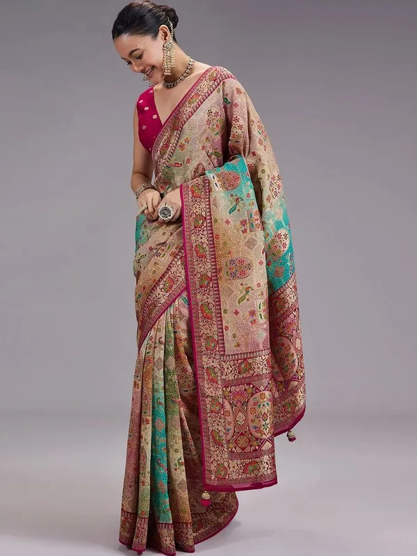 Woven_Design_Zari_Poly_Georgette_Khadi_Saree_(5.5_Metre_Saree_With_Stitched_Blouse)