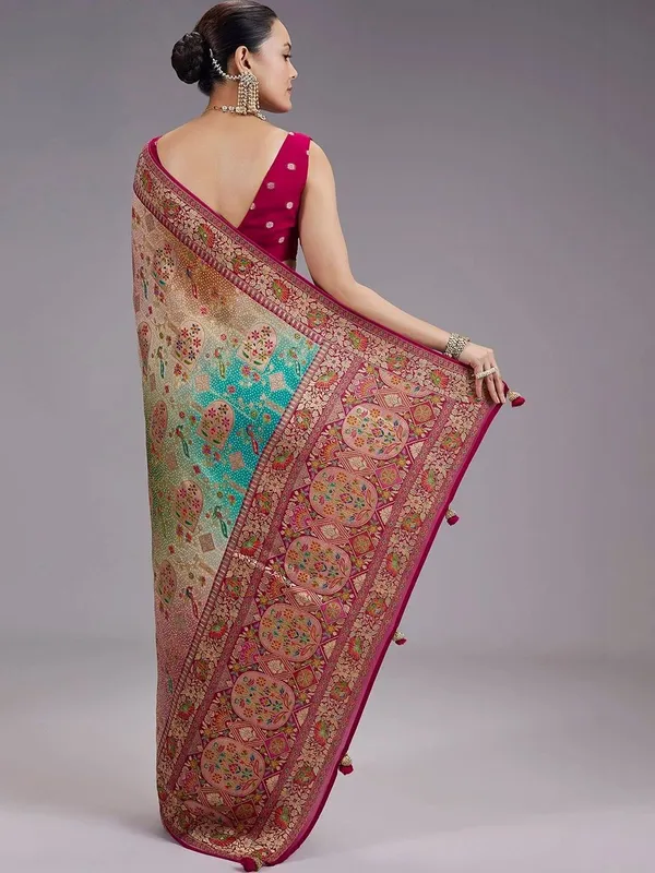 Woven_Design_Zari_Poly_Georgette_Khadi_Saree_(5.5_Metre_Saree_With_Stitched_Blouse)
