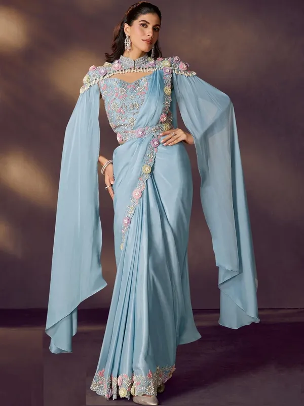 Floral_Embroidered_Satin_Heavy_Work_Saree_(5.5_Metre_Saree_With_Stitched_Blouse)