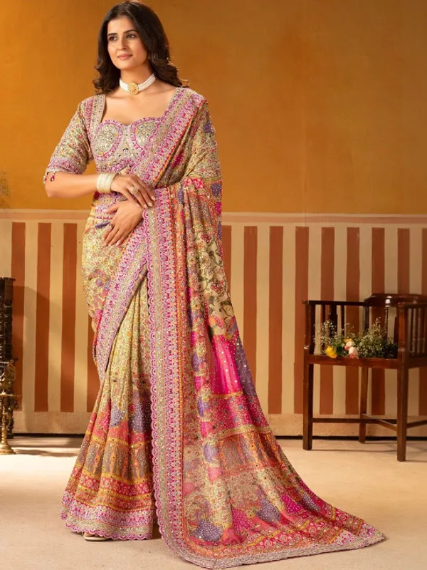 Floral_Embroidered_Heavy_Work_Saree_(5.5_Metre_Saree_With_Stitched_Blouse)