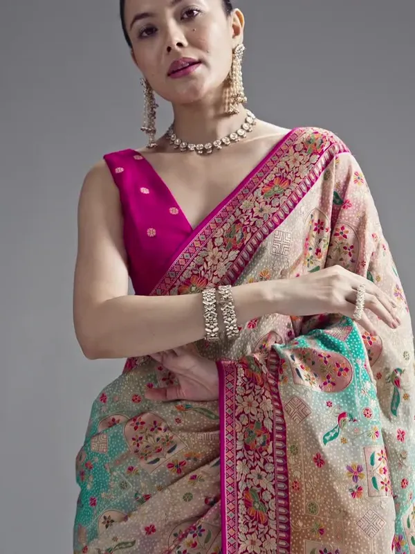 Woven_Design_Zari_Poly_Georgette_Khadi_Saree_(5.5_Metre_Saree_With_Stitched_Blouse)