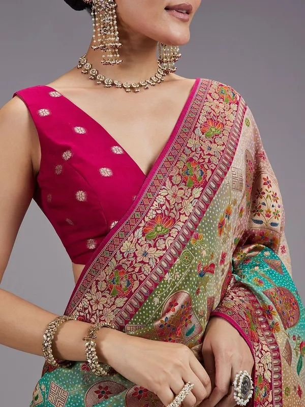 Woven_Design_Zari_Poly_Georgette_Khadi_Saree_(5.5_Metre_Saree_With_Stitched_Blouse)
