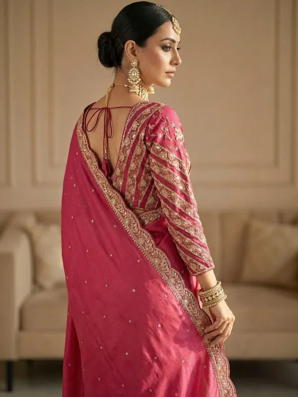Embellished_Embroidered_Silk_Blend_Heavy_Work_Saree_(5.5_Metre_Saree_With_Stitched_Blouse)