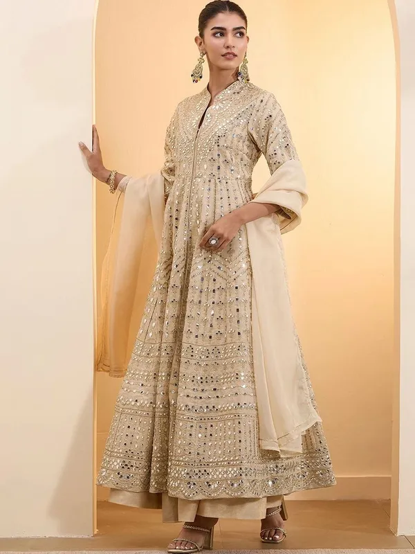 Women_Embroidered_Regular_Mirror_Work_Pure_Cotton_Kurta_with_Skirt_&_With_Dupatta