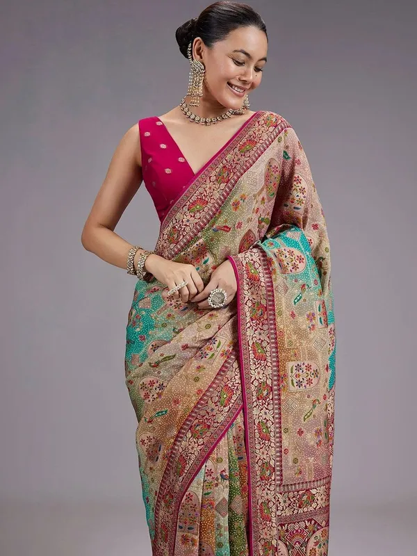 Woven_Design_Zari_Poly_Georgette_Khadi_Saree_(5.5_Metre_Saree_With_Stitched_Blouse)