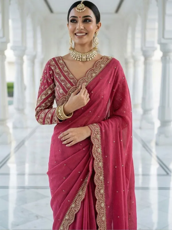 Embellished_Embroidered_Silk_Blend_Heavy_Work_Saree_(5.5_Metre_Saree_With_Stitched_Blouse)
