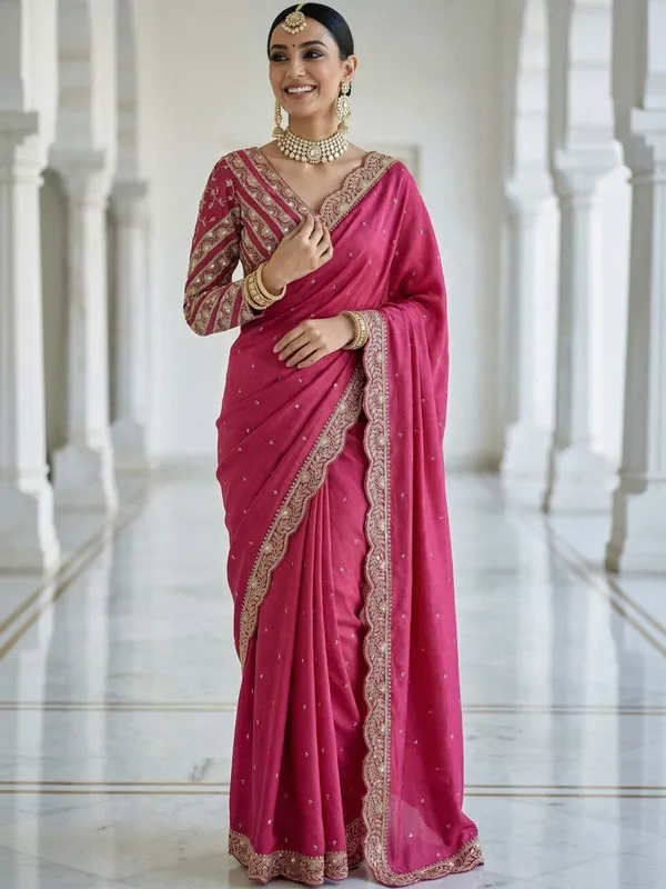 Embellished_Embroidered_Silk_Blend_Heavy_Work_Saree_(5.5_Metre_Saree_With_Stitched_Blouse)