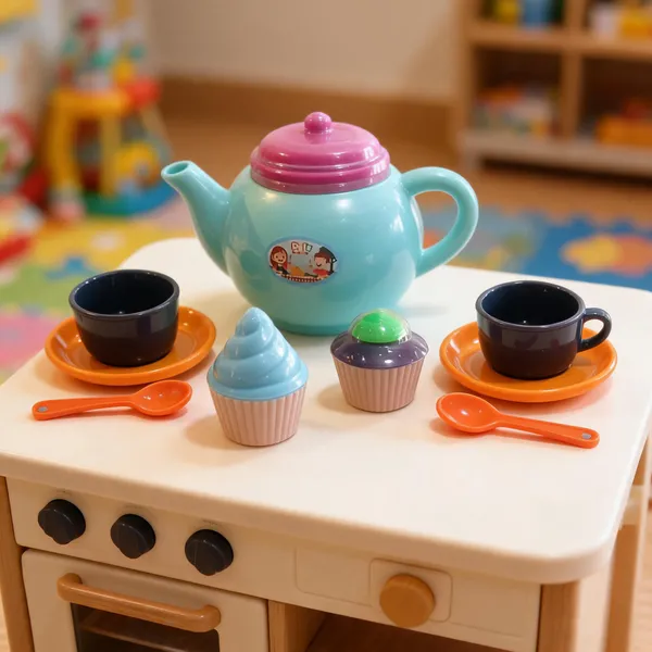 Multicolor_Plastic_High_Tea_Set
