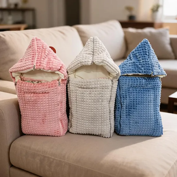 Cotton_Quilted_Hooded_Baby_Carry_Cot_For_Newborns