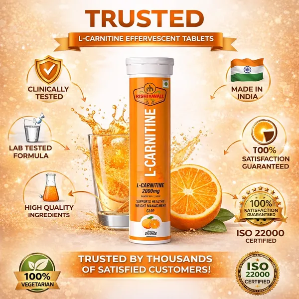 Rishivanam_L-Carnitine_2000Mg_Orange_Effervescent_Tablets