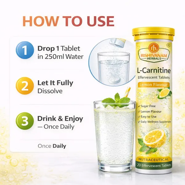 Rishivanam_Herbals_L-Carnitine_Lemon_Effervescent_Tablets