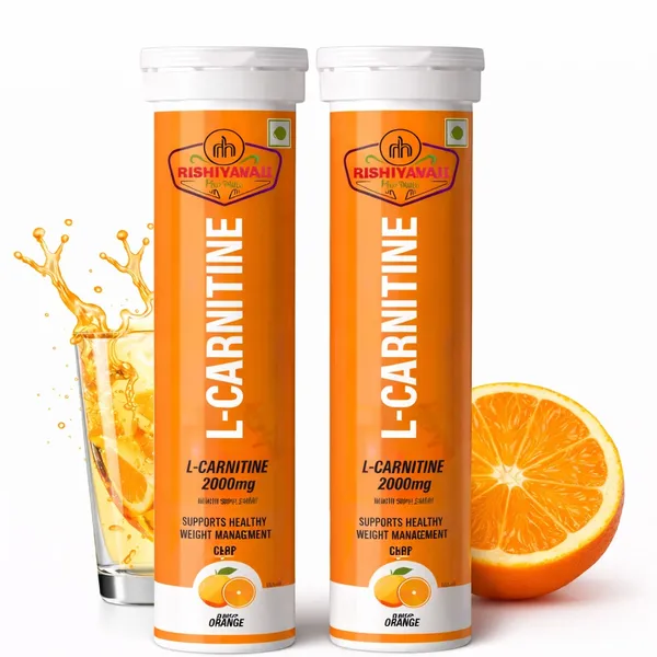 Rishivanam_L-Carnitine_2000Mg_Orange_Effervescent_Tablets