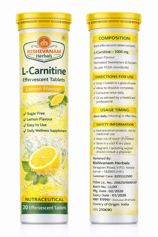 Rishivanam_Herbals_L-Carnitine_Lemon_Effervescent_Tablets