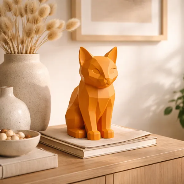 Minimalist_Geometric_Cat_Decor_Modern_Desk_Accent_Home_Styling_Piece_Eco_Friendly_Composite_Sculpture_Orange
