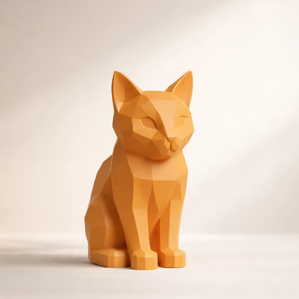 Minimalist_Geometric_Cat_Decor_Modern_Desk_Accent_Home_Styling_Piece_Eco_Friendly_Composite_Sculpture_Orange