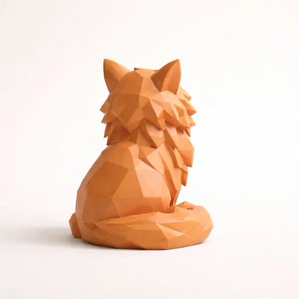 Modern_Geometric_Sitting_Cat_Figurine_Sophisticated_Feline_Home_Decor_Orange