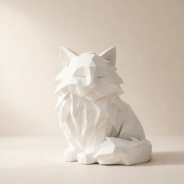 Modern_Geometric_Sitting_Cat_Figurine_Sophisticated_Feline_Home_Decor_Orange