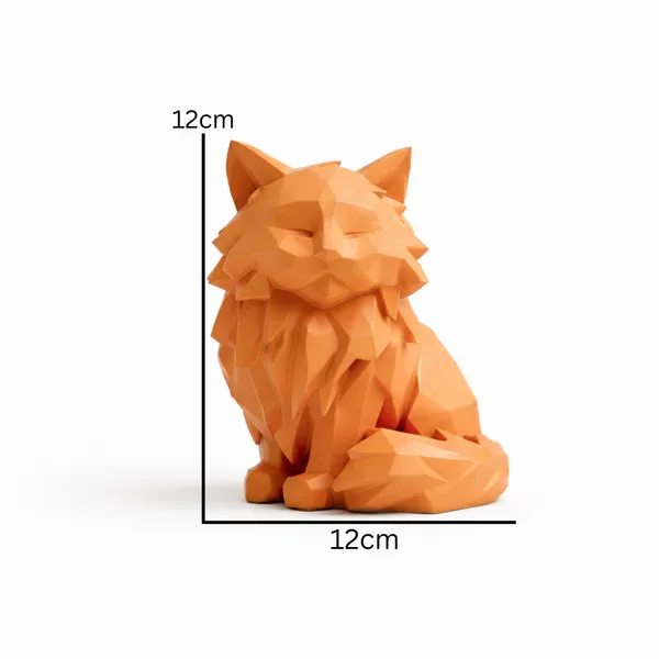 Modern_Geometric_Sitting_Cat_Figurine_Sophisticated_Feline_Home_Decor_Orange
